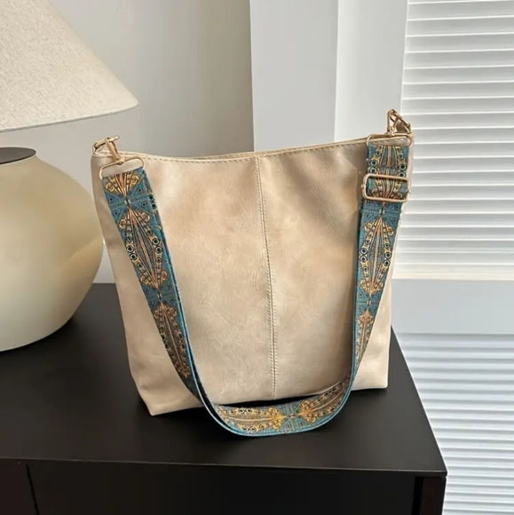 Amazingshop Handbags - Beige Bohemian Bag Ppurse